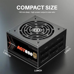 ARESGAME | AGT 850W 80+GOLD | POWER SUPLY 