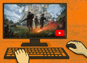 Gameplay Presentation section showing Active Matter FPS PC game on YouTube video cover art