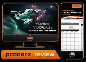 REVIEW STAR TREK VOYAGER ACROSS THE UNKNOWN COVER PHOTO